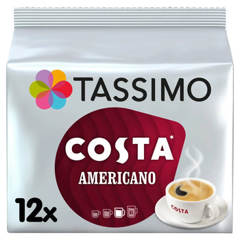 Tassimo Costa Americano Coffee Pods 12 pro Pack