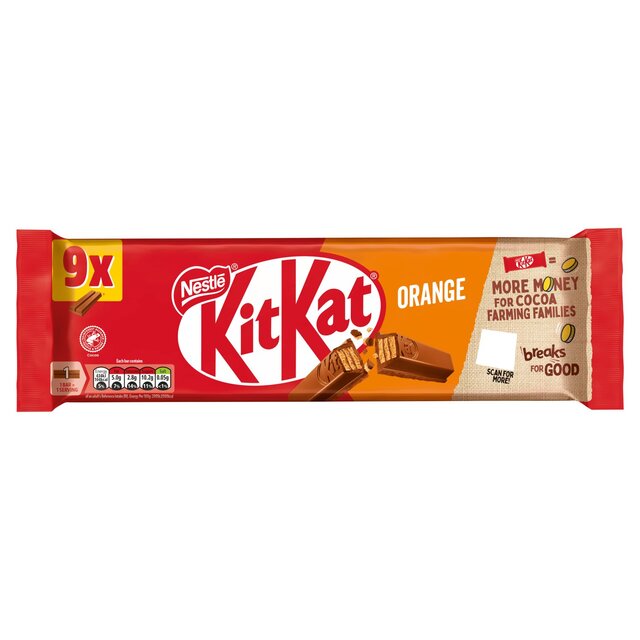 Kitkat 2 Fingerorange Schokoladenkeks 9 x 20,7g