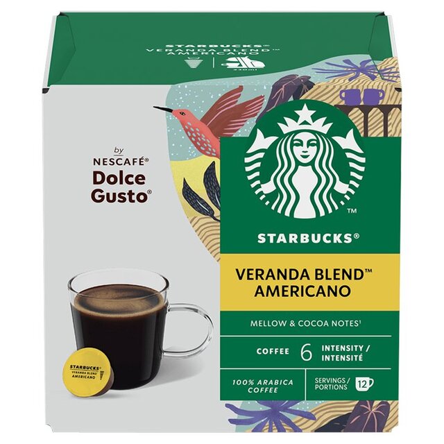 Starbucks Veranda Coffee Pods by Nescafe Dolce Gusto 12 per pack