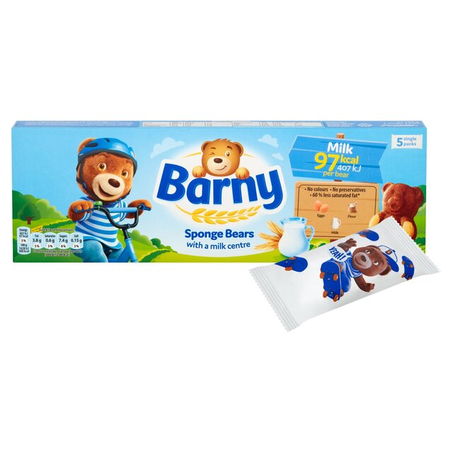 Barny Milk Sponge Bears Biscuits 5 per pack