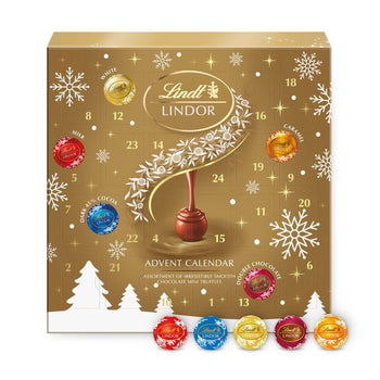 Lindt Lindor Assorted Mini Desktop Chocolate Advent Calendar 109g