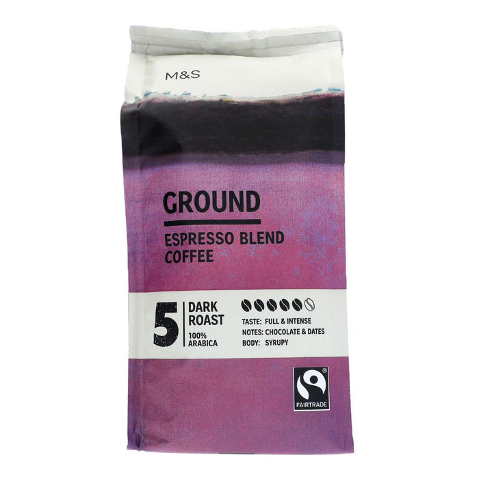 M&S Fairtrade Espresso Ground Coffee 227G