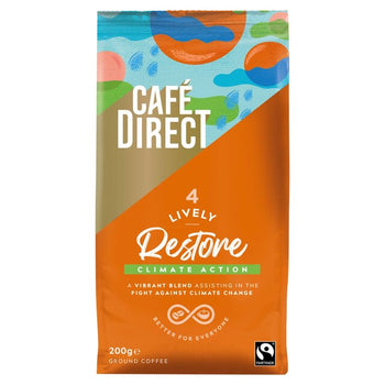 CafeDirect Fairtrade Lively Roast Ground Coffee 227g