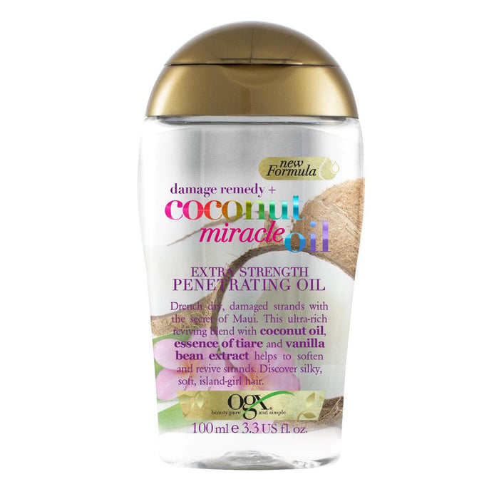 Remède des dommages OGX + Huile miracle de la noix de coco