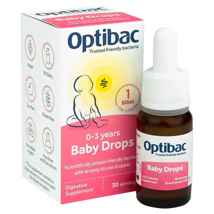 Optibac Probiotics Baby Drops 30 Servings 10ml