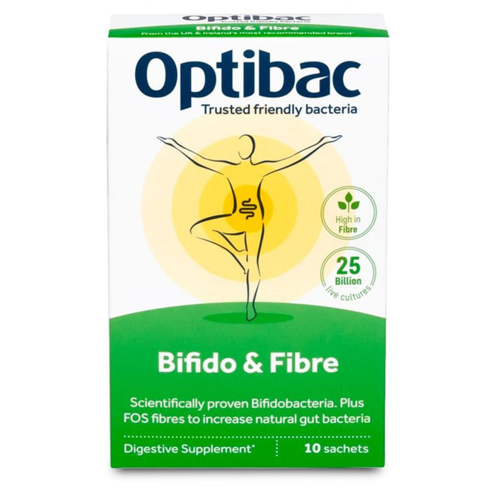 Optibac Probiotics Bifido & Fibre 10 Sachets 10 per pack