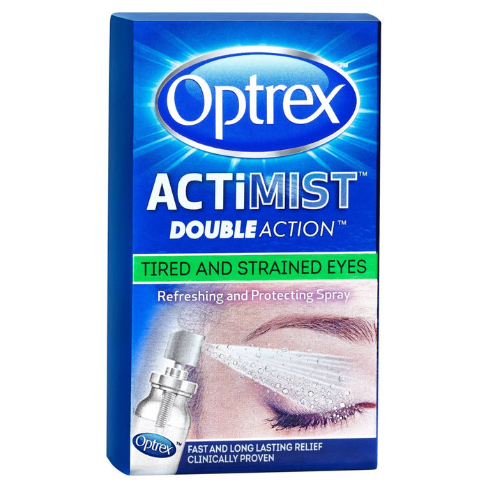 Optrex Activix Double Action Tibed & Strained Earty Spray 10ml