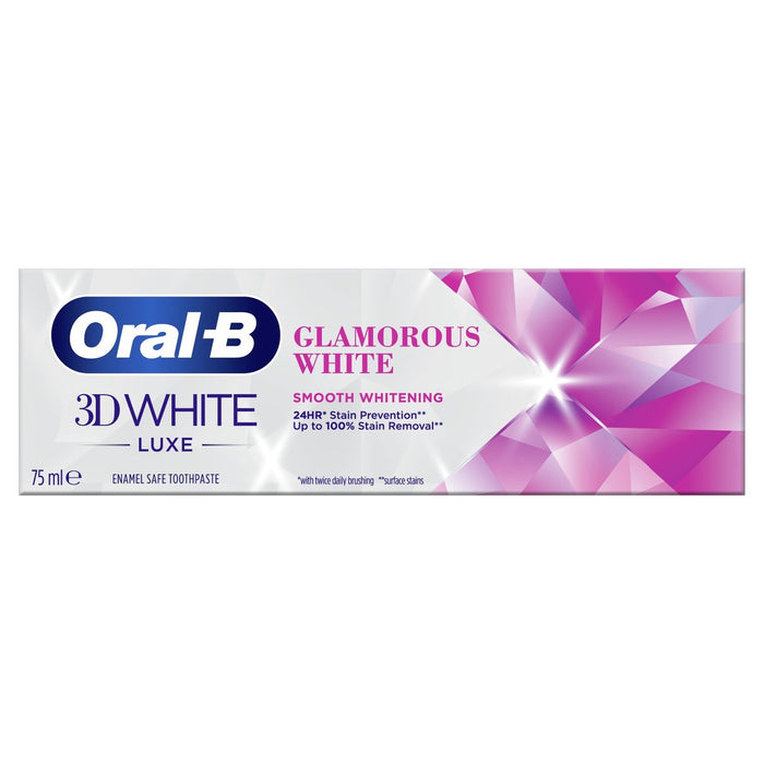 Oral-B 3D White Luxe Glamorous White Toothpaste 75ml