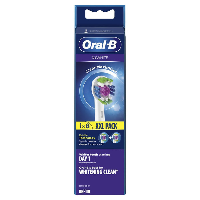 Oral-B 3D White Dooth Cepsh Cepshes 8 por paquete