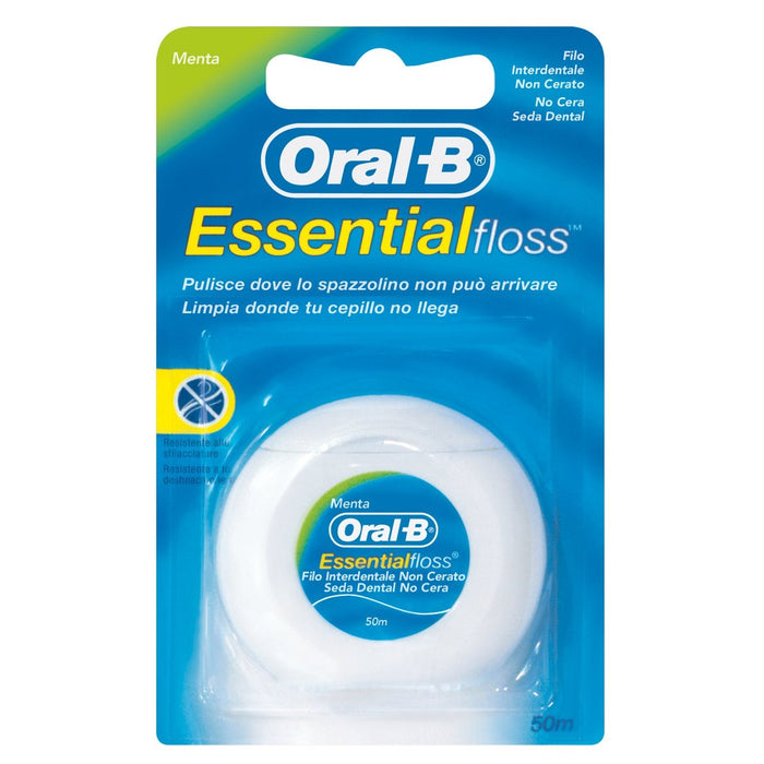 Oral-B Essential Mint Waxed Dental Floss 50m