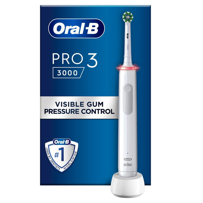 Oral-B Pro 3 3000 White Cross Action Electric Toothbrush