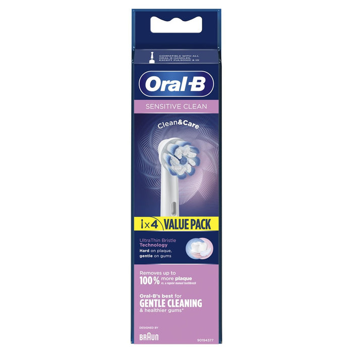 Têtes de brosse à dents Sensiclean oral-B 4 par paquet