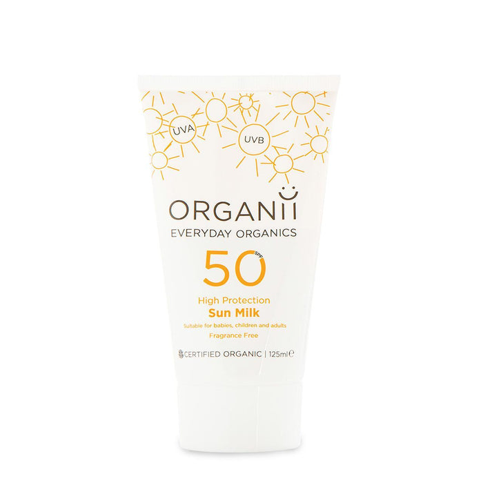 Organii Organic SPF 50 SCAREN MILK VEGAN 125 ML