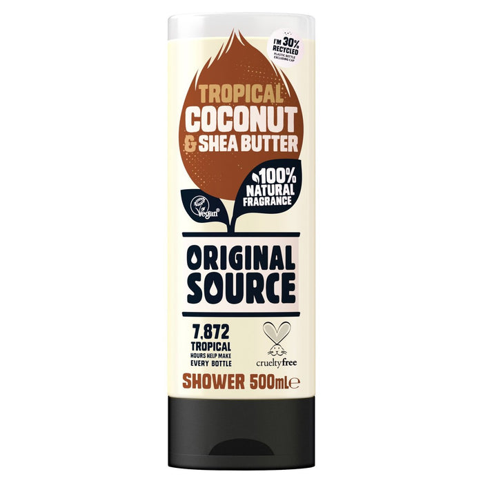 Source d'origine Gel de douche au beurre de noix de coco et de karité 500 ml