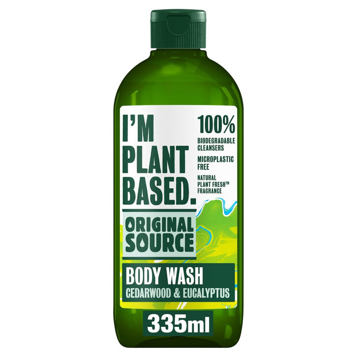 Fuente original soy un gel de ducha Cedarwood & Eucalyptus a base de plantas 335 ml