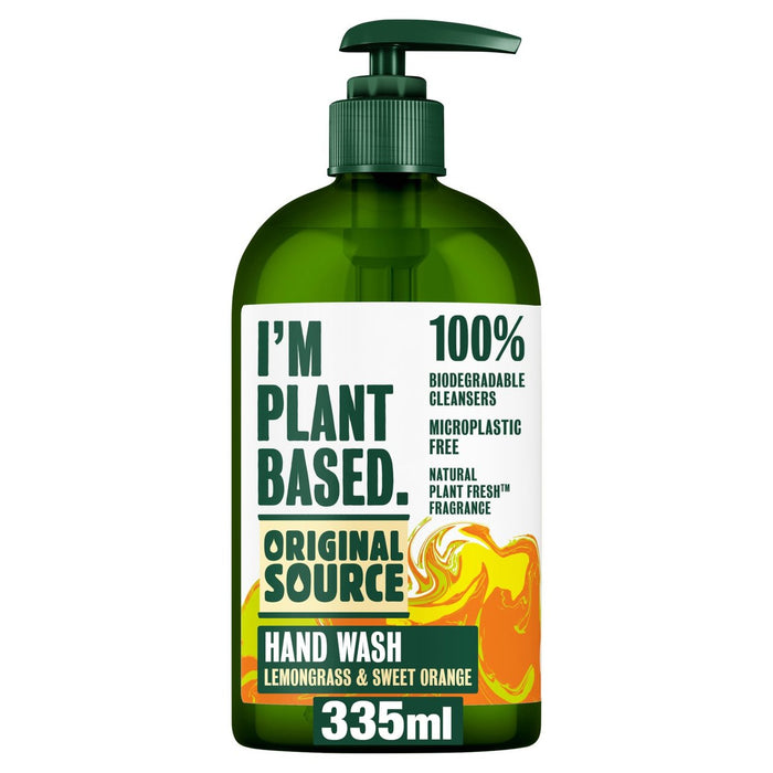 Fuente original Soy una hierba de limón basada en plantas y lavado de manos de naranja dulce 335 ml