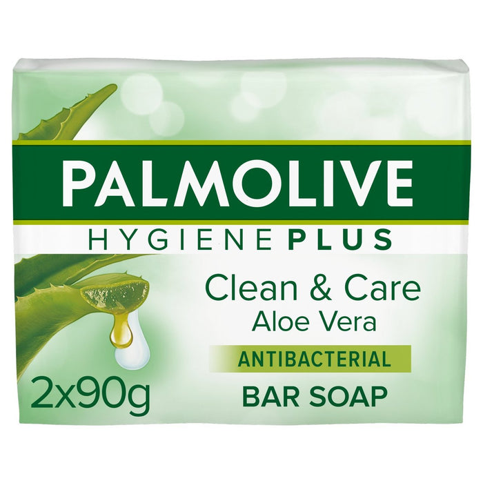 Hygiène Palmolive Plus Savon de barre d'aloe Vera 2 x 90g