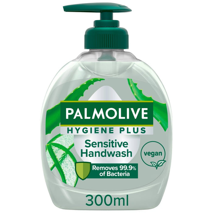 Hygiène de Palmolive Plus Sensitive Sensitive Wash avec de l'aloe Vera 300 ml