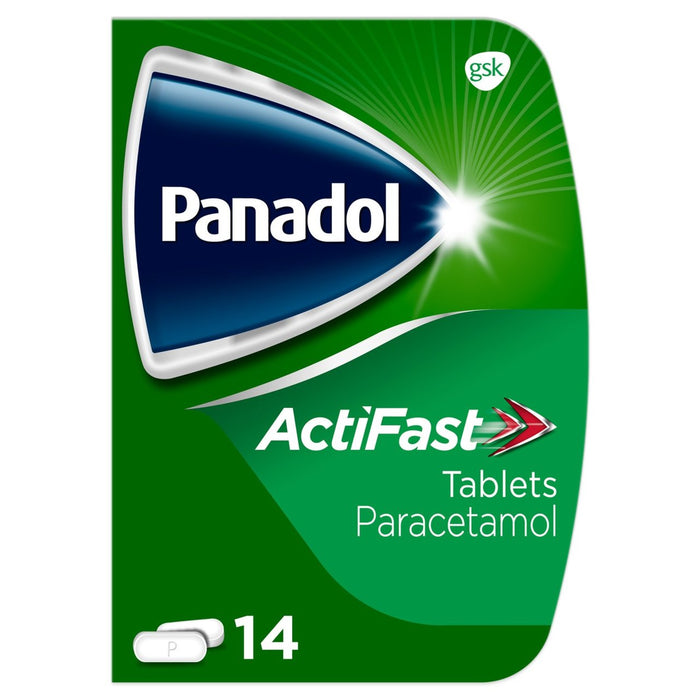 Panadol Actifast 500mg Paracetamol Pain Relief Tablets 14 per pack