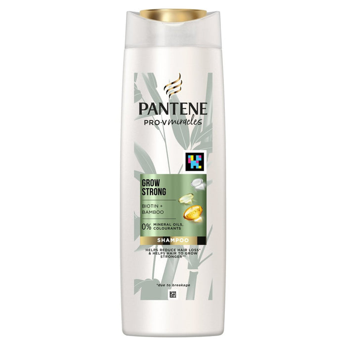 Pantene Grow Strong Shampoo With Bamboo And Biotin 400ml