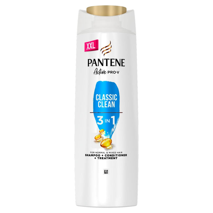 Pantene Pro V 3 in 1 Classic Clean Shampoo and Conditioner 600ml