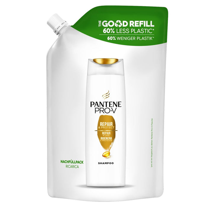 Pantene Pro V Repair & Protect Shampoo Good Refill For Damaged Hair 480ml