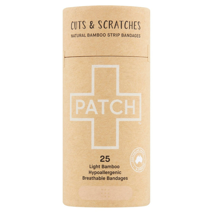 Patch Pan y sensibles al bambú Natural 25 por paquete