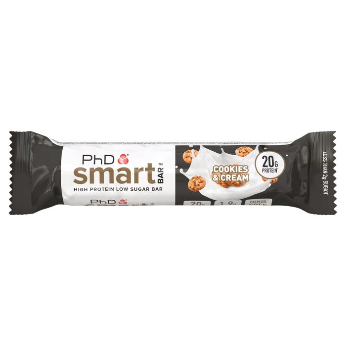 PhD -Ernährungskekse und cremefarbene Smart Bar 64g