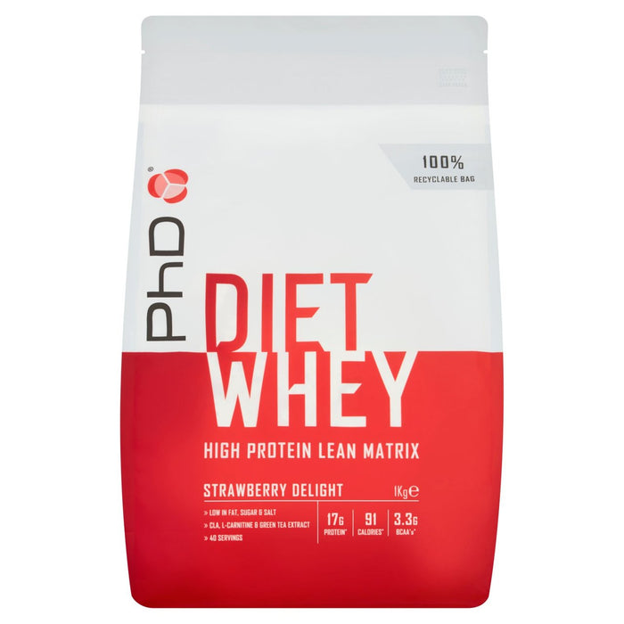 PhD Nutrition Strawberry Delight Diet Molkepulver 1 kg