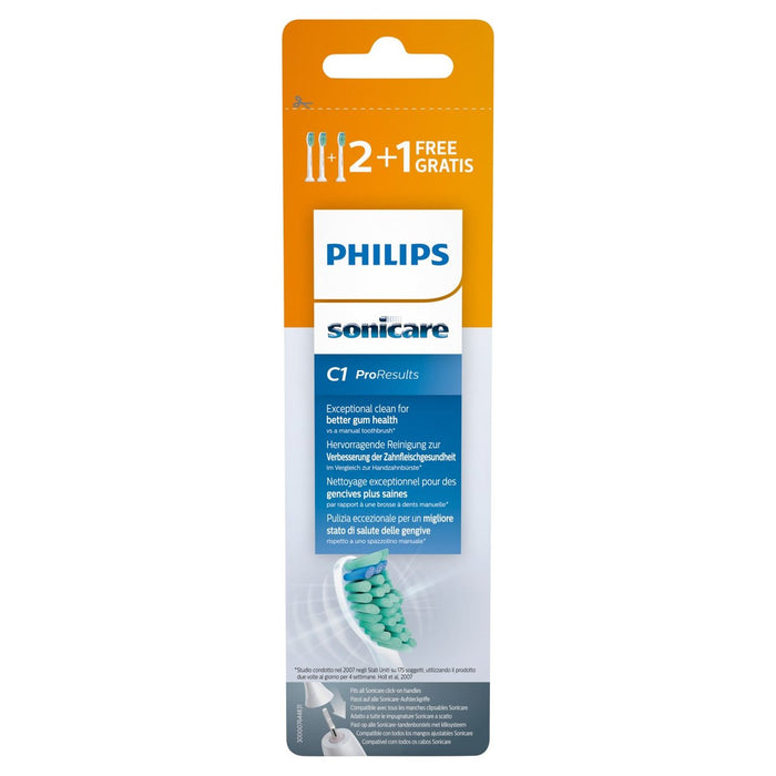 رؤوس فرشاة Philips Sonicare ProResults 2+1 pk 3 في كل عبوة