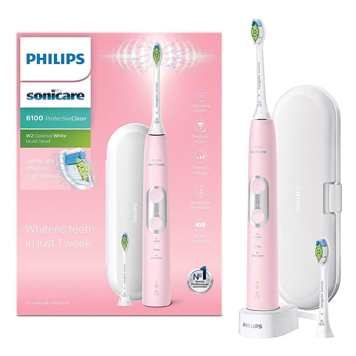 Philips Sonicare Protective Clean 6100 Electric Toothbrush Mode 3+ Pink