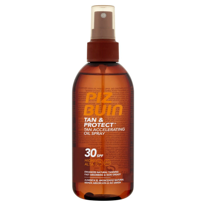 زيت تسريع تسمير البشرة Piz Buin Tan & Protect SPF 30، 150 مل