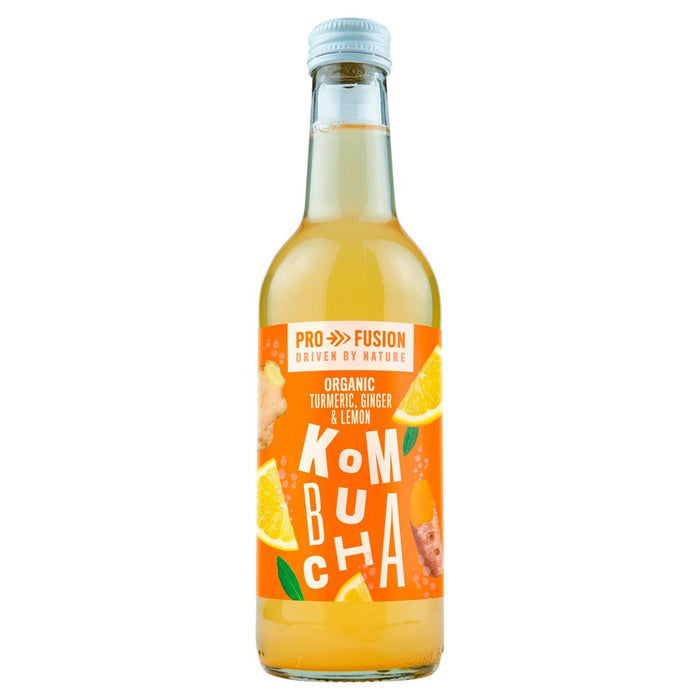 Profusion Organic Kombucha Turmeric Lemon & Ginger 330ml