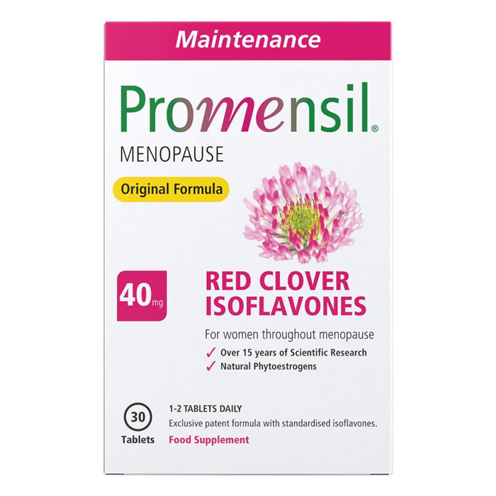 PROMENSIL Mantenimiento Menopausia Fórmula original Suplemento Tabletas 30 por paquete