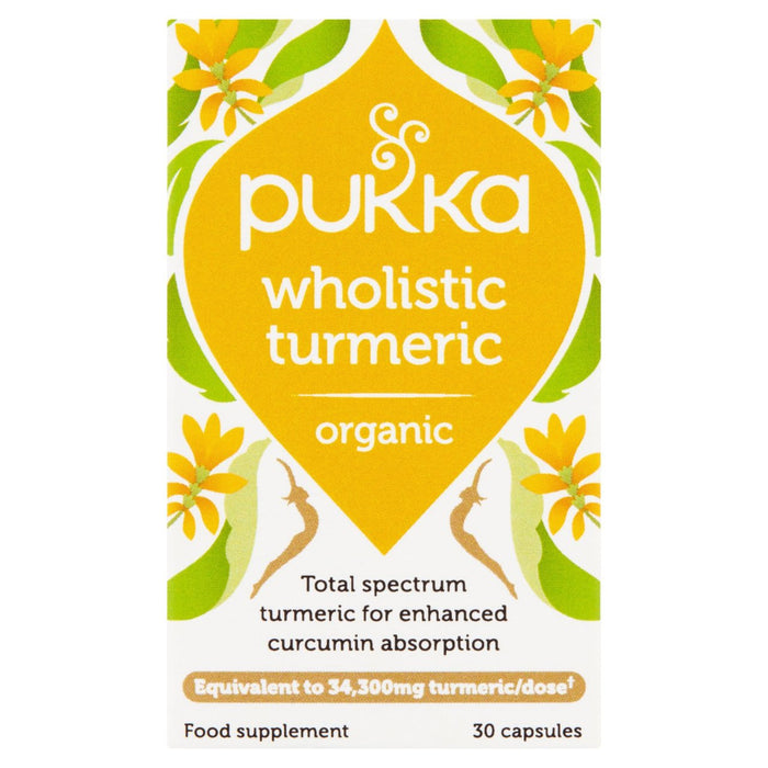 Pukka Wholistic Turmeric Capsules 30 per pack