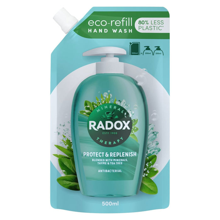 Radox -Beutel schützen und wieder auffüllen flüssiger Handwaschbeutel 500 ml