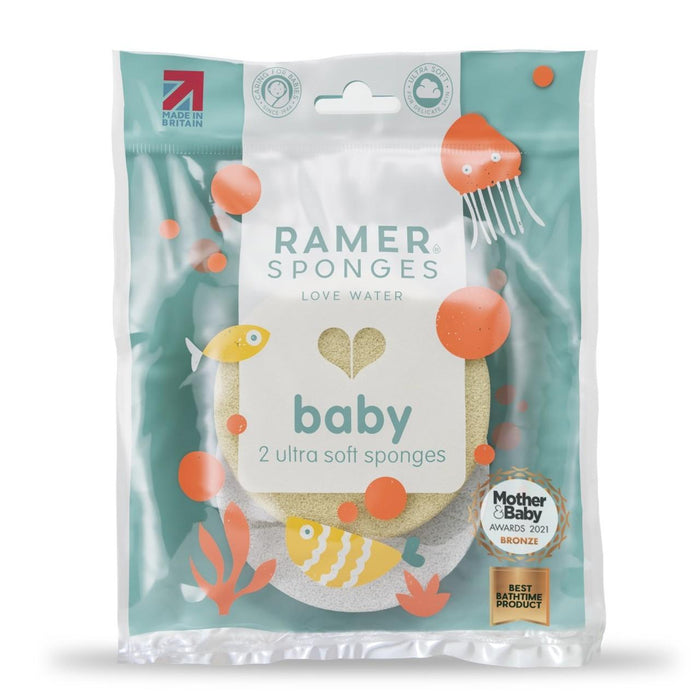 Ramer Ultra Soft Baby Sponge Twinpack 2 per pack