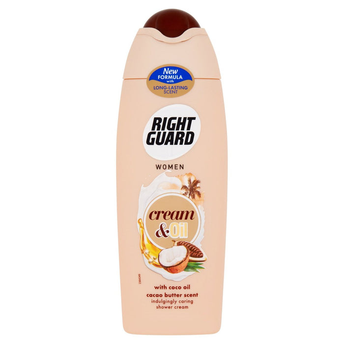 Crème de garde droite et huiles Gel de douche au beurre cacao 250 ml