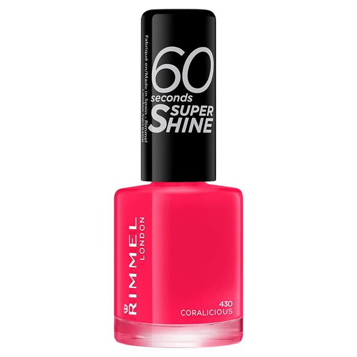 Rimmel 60 Seconds Super Shine Nail Polish Coralicious 8ml