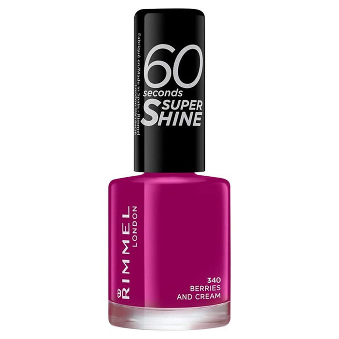 Rimmel 60 Seconds Super Shine Nail Polish Berries & Cream 8ml