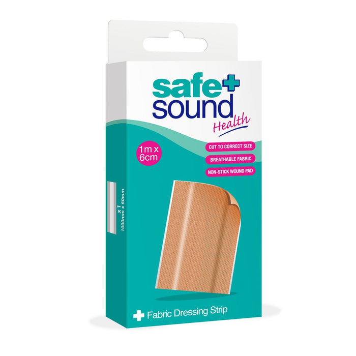 Safer & Sound Stoff Dressing Streifen 1m x 6 cm