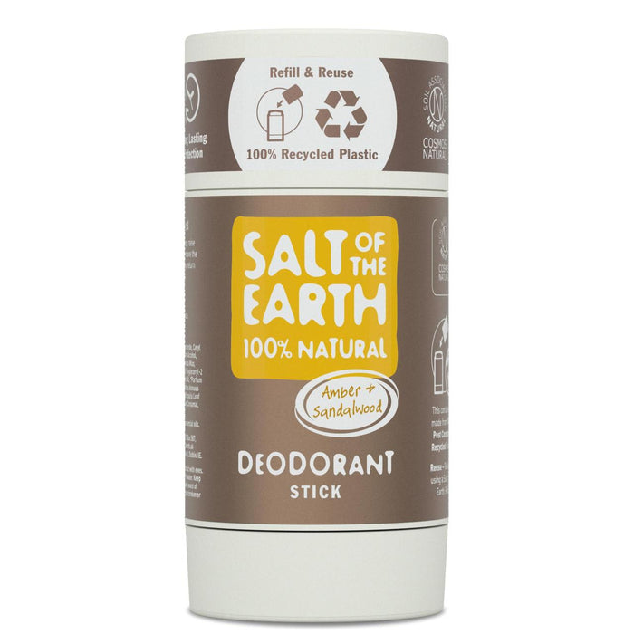 Salz der Erde Bernstein & Sandelholz natürlicher Deodorantstock 84G