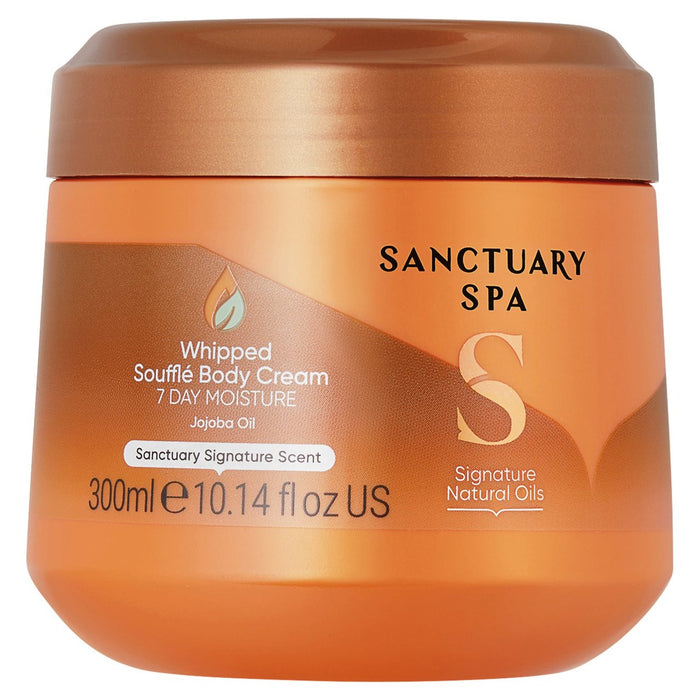 Sanctuaire Spa Signature Huiles naturelles fouettées Souffle Crème de carrosserie 300 ml