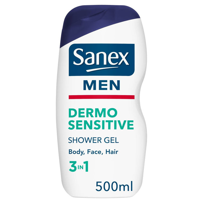 Sanex Men Sensitive Skin Body & Face Shower Gel 500ml