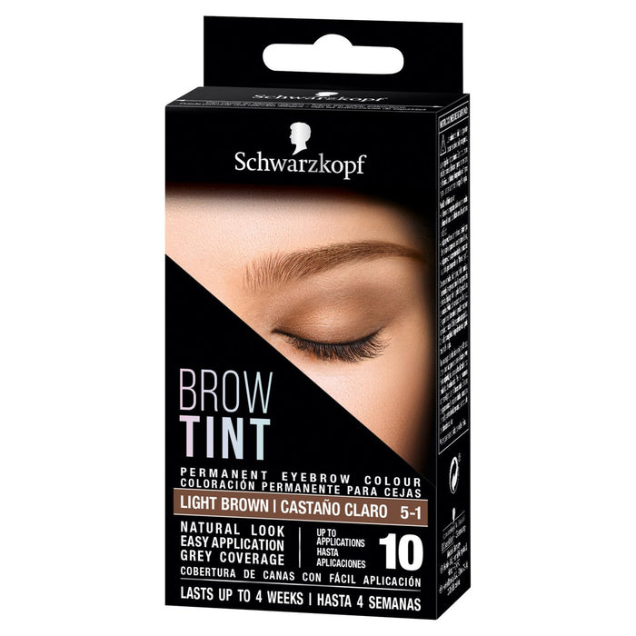 Schwarzkopf Brow Tint Permanent Eyebrow Colour Light Brown 17ml