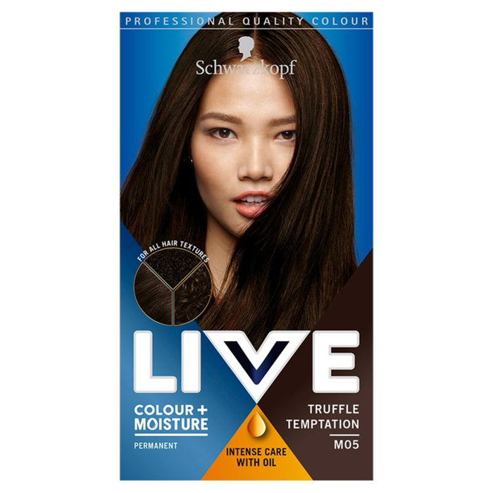 Schwarzkopf Live Colour M05 Truffle Temptation Brown Permanent Hair Dye