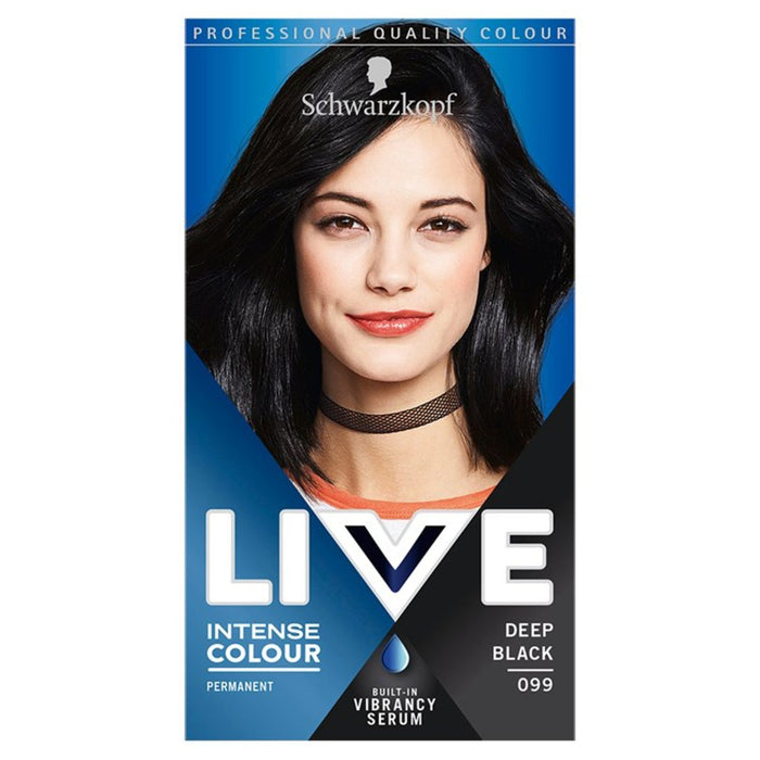 Schwarzkopf live Deep Black 99 Dye capillaire permanente