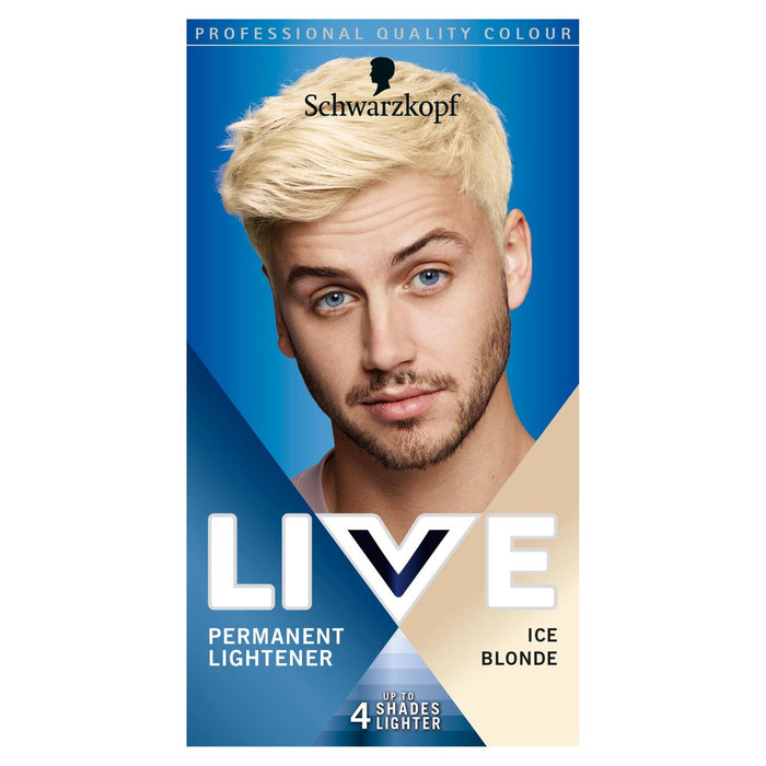 Schwarzkopf vivant hommes 00b glace blonde permanente colorant capillaire