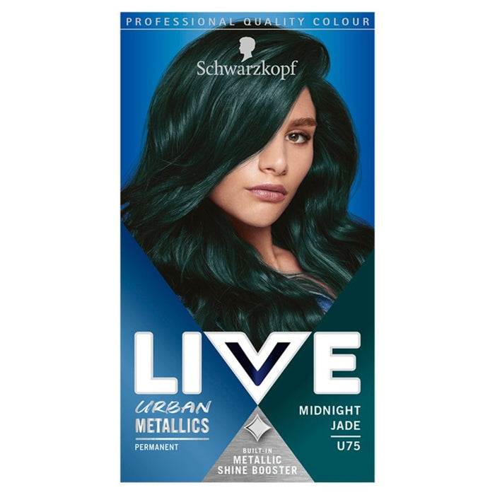 Schwarzkopf Live U75 Midnight Jade Green Permanent Hair Dye 1ml