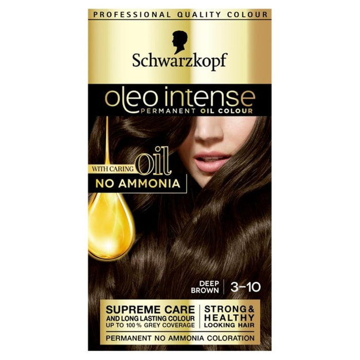 Schwarzkopf Oleo intensiv 2-10 schwarzbraunes permanentes Haarfarbstoff